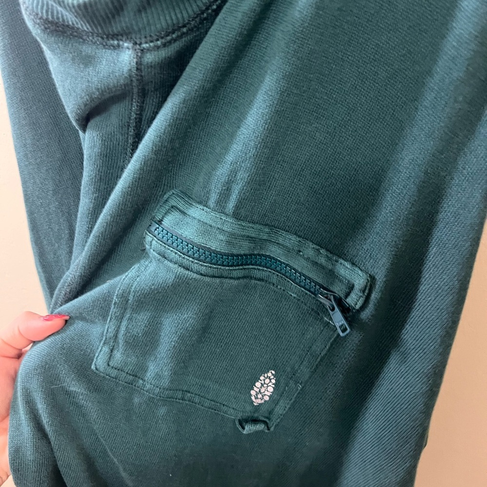 Free People Teal Green Sleeveless Jumpsuit - Picture 3 of 4